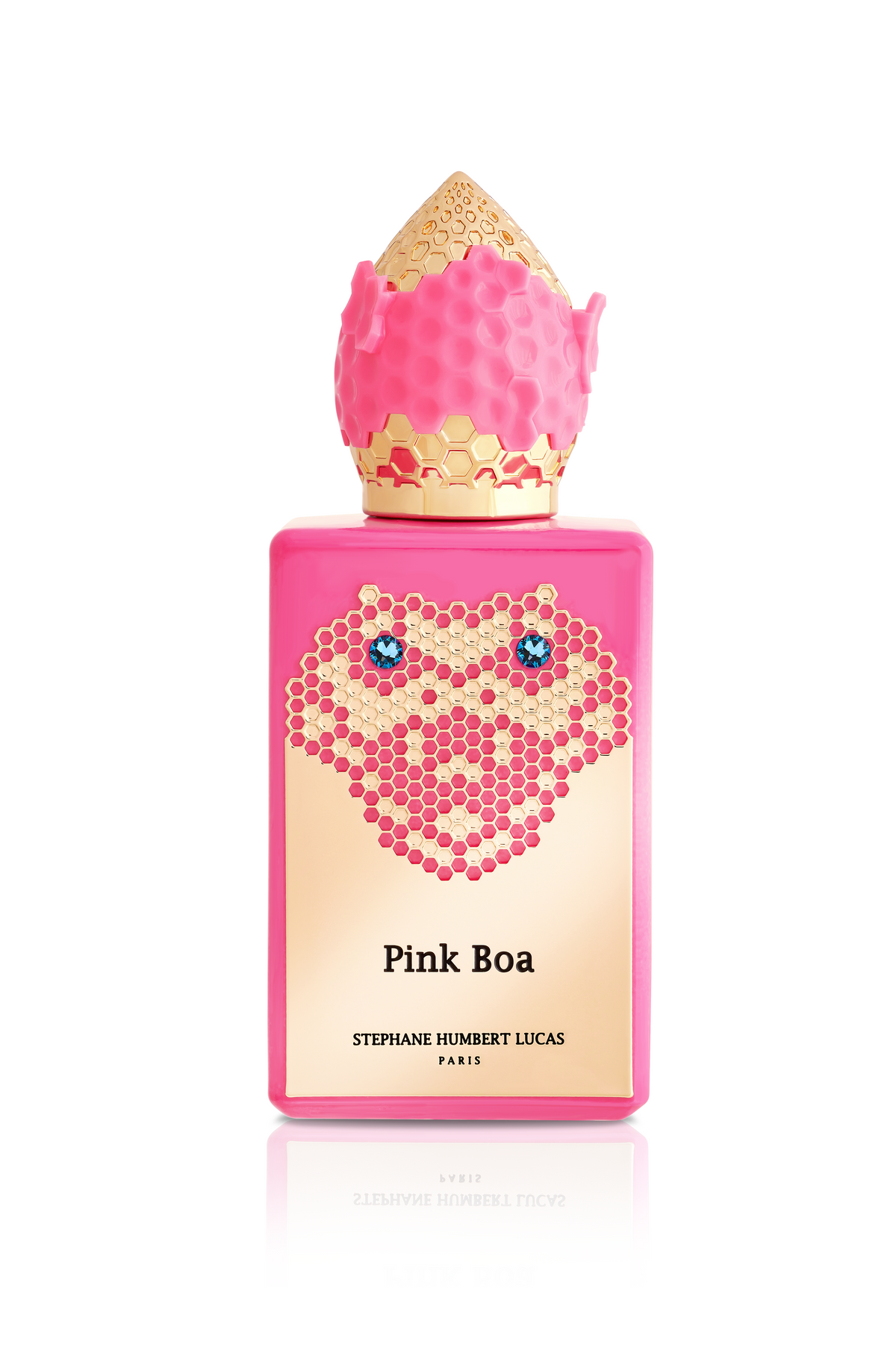 Flacon 50 ml de Pink Boa, eau de parfum fruitée pétillante et hespéridée de Stéphane Humbert Lucas, parfumerie Rivora à Nancy