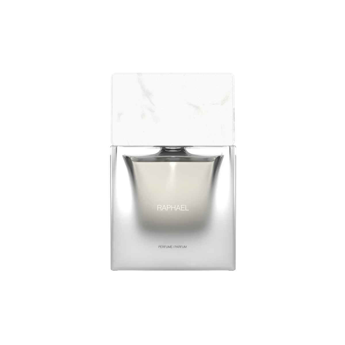 Flacon 50 ml de Raphael, extrait de parfum boisé floral et poudré de Sora Dora, parfumerie Rivora à Nancy