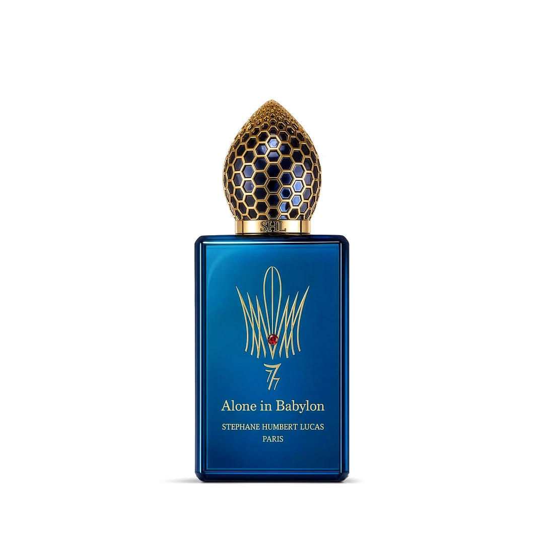 Flacon 50 ml d'Alone in Babylon, eau de parfum florale orientale et cuirée de Stéphane Humbert Lucas, parfumerie Rivora à Nancy