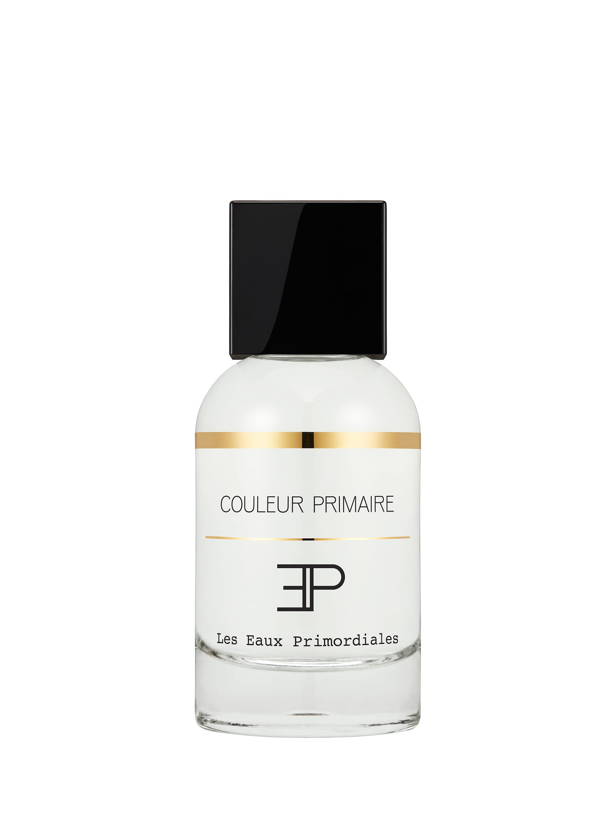Flacon 50 ml de Couleur Primaire, eau de parfum florale musquée de Les Eaux Primordiales, parfumerie Rivora à Nancy