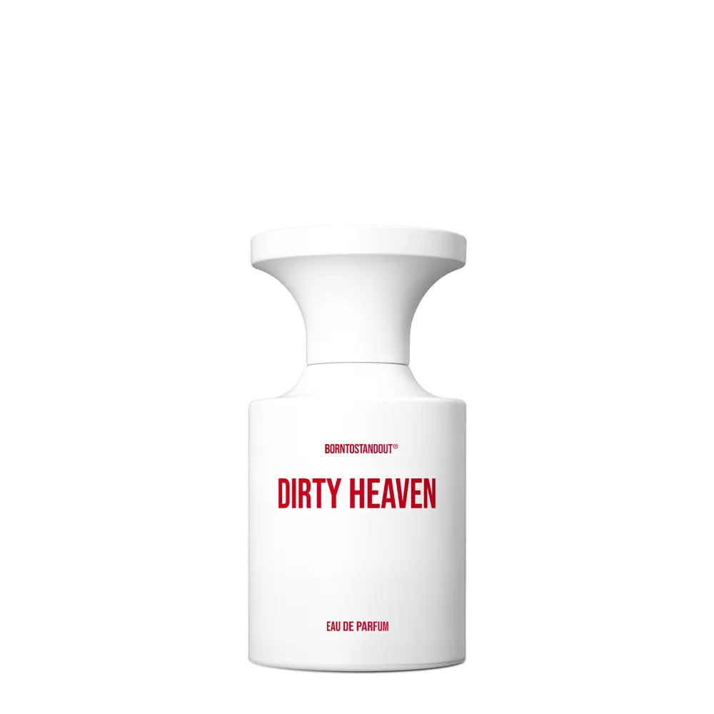 Flacon 50 ml de Dirty Heaven, eau de parfum ambrée florale de Born To Stand Out, parfumerie Rivora à Nancy