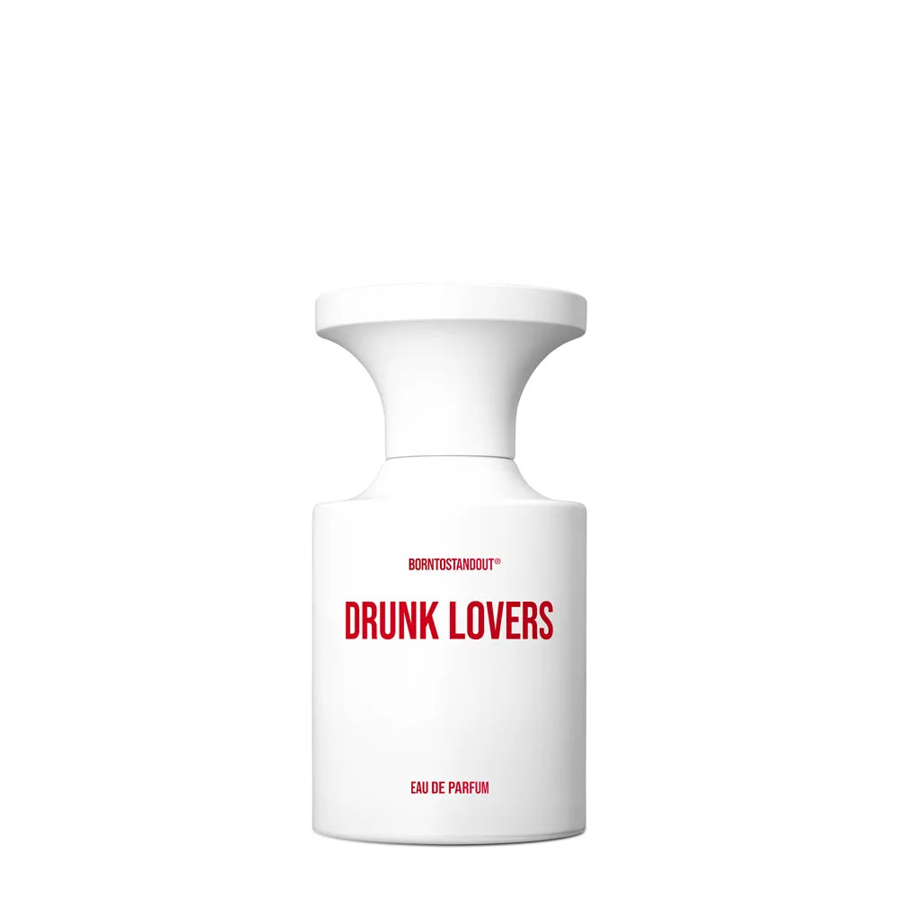 Flacon 50 ml de Drunk Lovers, eau de parfum ambrée boisée de Born To Stand Out, parfumerie Rivora à Nancy