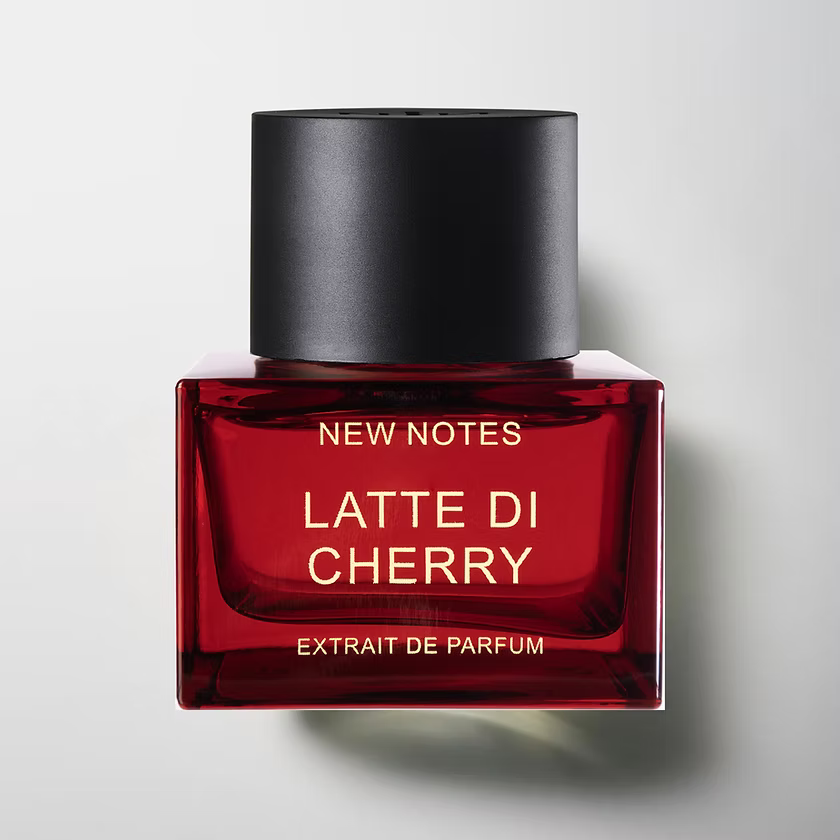 Flacon 50 ml de Latte di Cherry, extrait de parfum fruité gourmand à la cerise de New Notes, parfumerie Rivora à Nancy