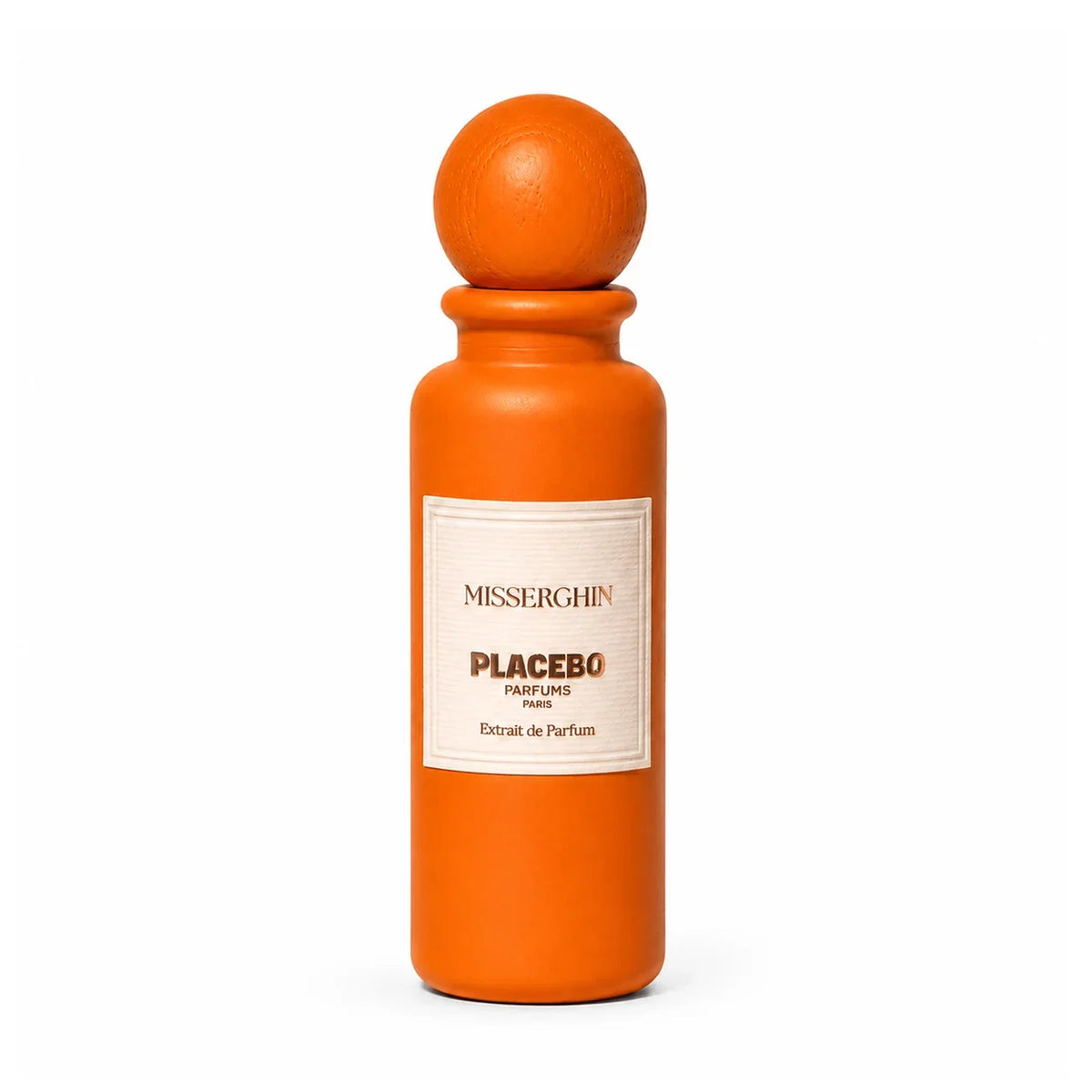 Flacon de Misserghin, extrait de parfum hespéridé épicé et boisé de Placebo Parfums, parfumerie Rivora à Nancy
