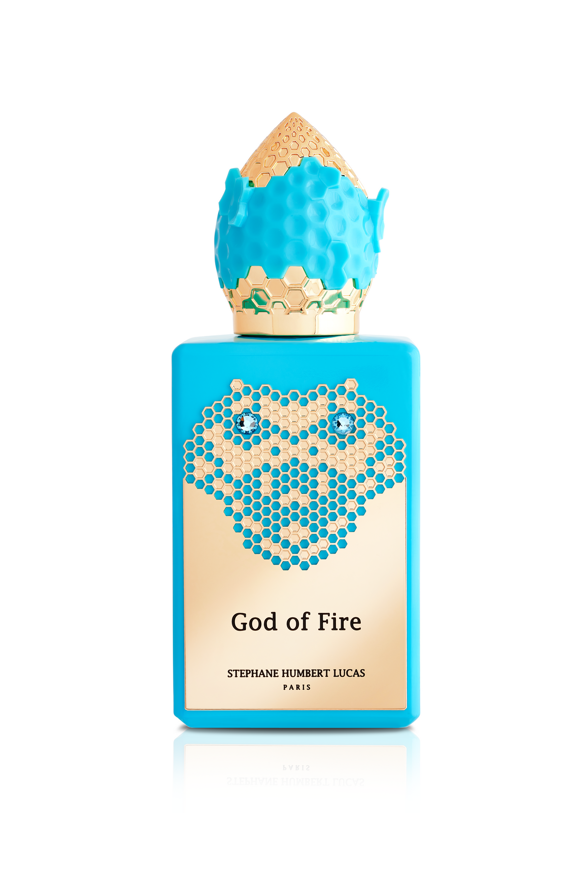 Flacon 50 ml de God of Fire, eau de parfum fruitée exotique et boisée de Stéphane Humbert Lucas, parfumerie Rivora à Nancy