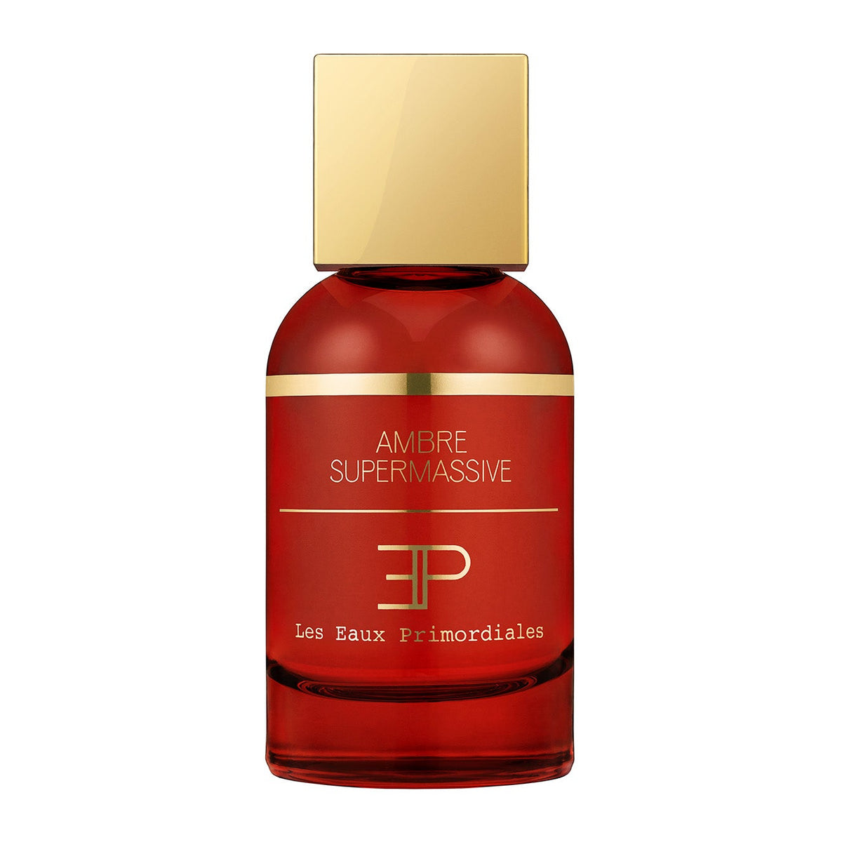 Flacon 50 ml d'Ambre Supermassive, extrait ambré gourmand de Les Eaux Primordiales, parfumerie Rivora à Nancy