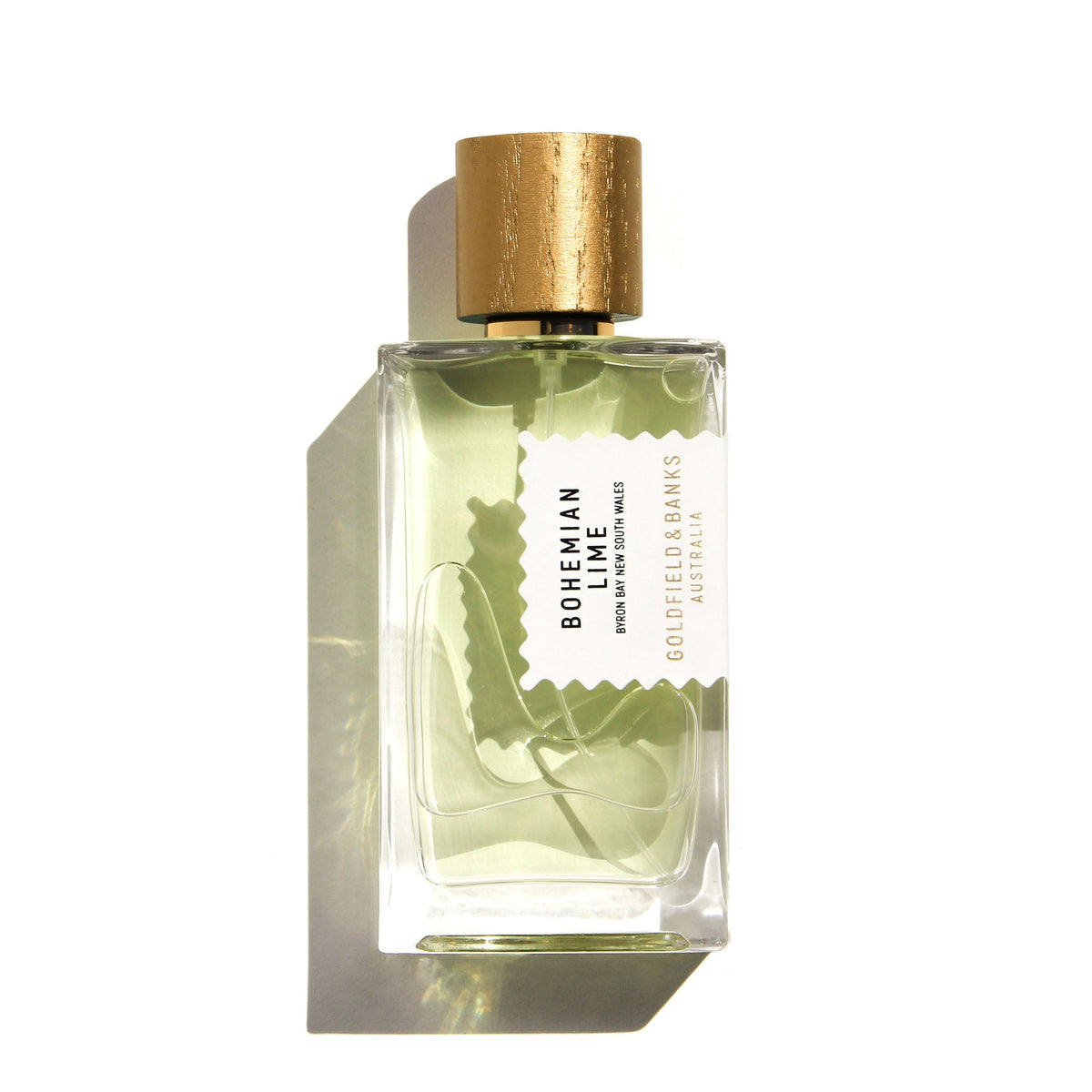 Flacon 100 ml de Bohemian Lime, eau de parfum hespéridée aromatique et boisée de Goldfield & Banks, parfumerie Rivora à Nancy