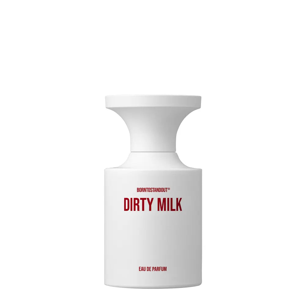 Flacon 50 ml de Dirty Milk, eau de parfum boisée gourmande lactée de Born To Stand Out, parfumerie Rivora à Nancy