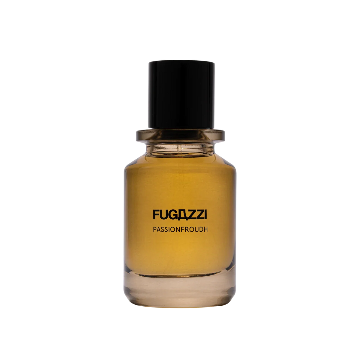 Flacon 50 ml de Passionfroudh, extrait de parfum boisé fruité à l'oud de Fugazzi, parfumerie Rivora à Nancy