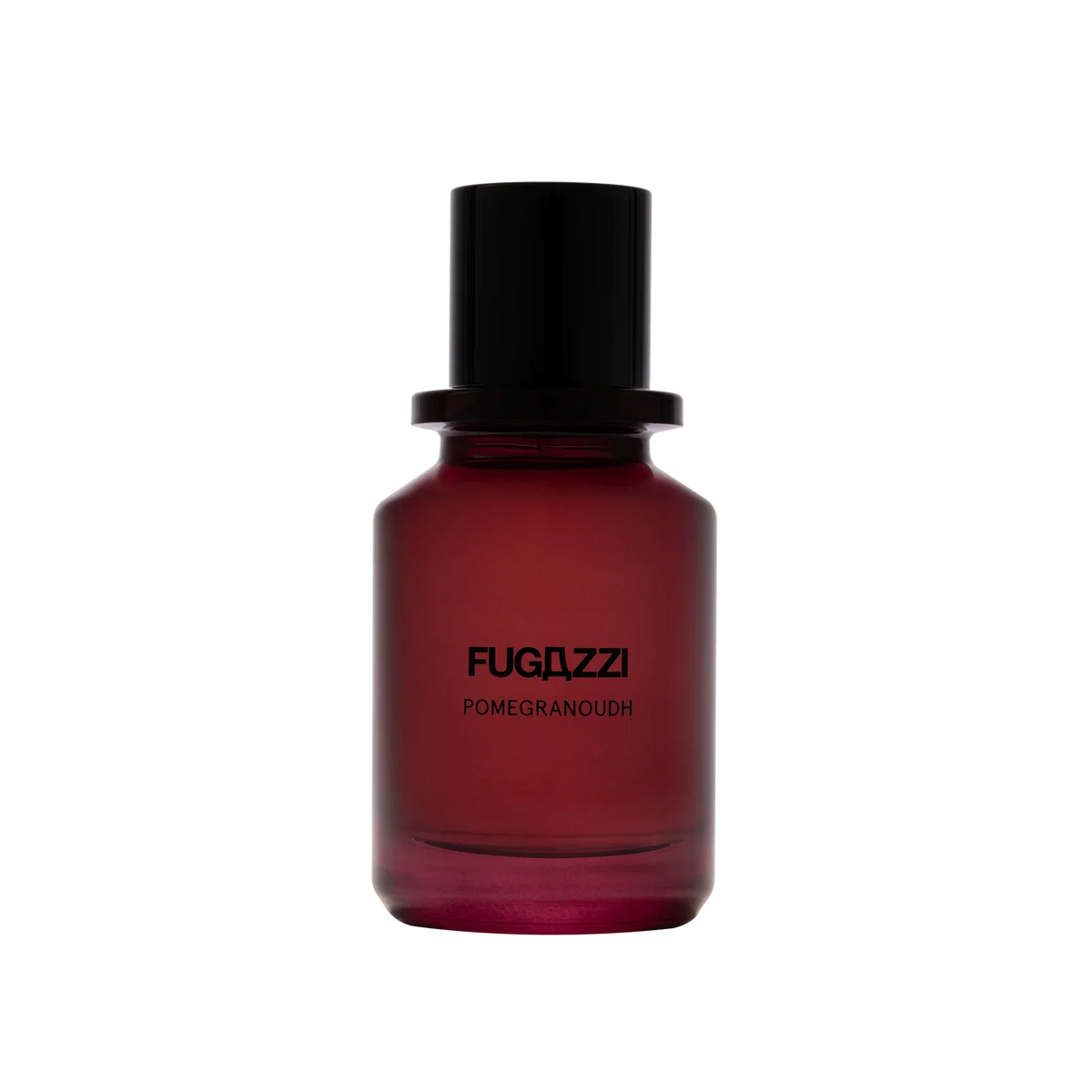 Flacon 50 ml de Pomegranoudh, extrait de parfum boisé fruité à la grenade et à l'oud de Fugazzi, parfumerie Rivora à Nancy