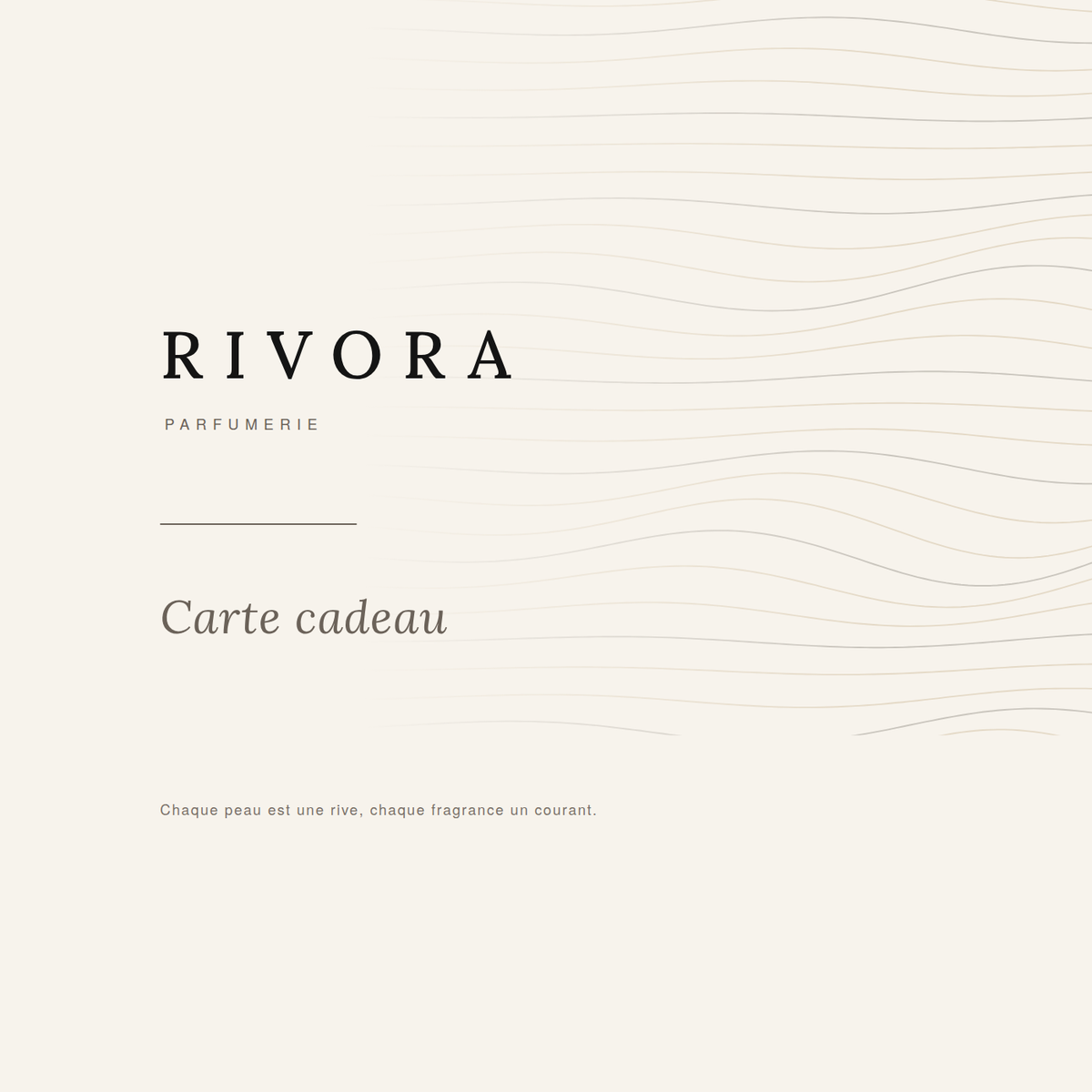 Carte-cadeau Rivora Parfumerie, de 50 à 300 €, valable en boutique et en ligne, parfumerie Rivora à Nancy